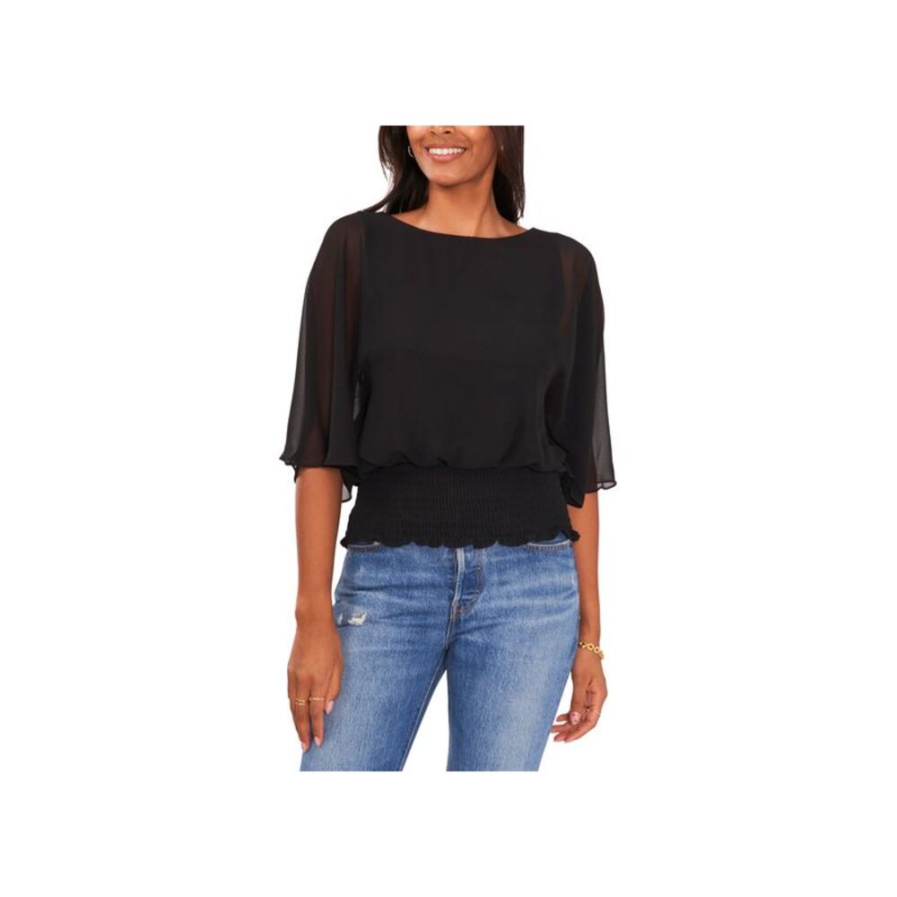 Sam Jess Printed Smocked Waist Top